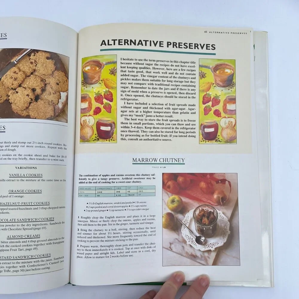 Vintage 1992 Cookbook The Diabetic Cookbook Hardcover with Dust Jacket